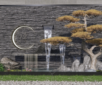 New Chinese Style Rockery Waterscape-ID:918324951