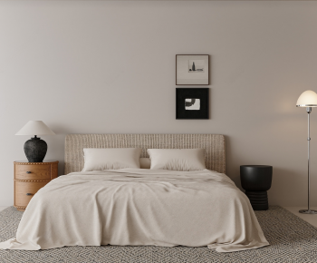 Modern Double Bed-ID:306150982