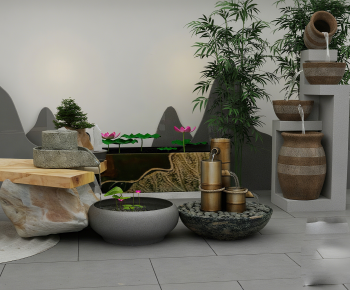 New Chinese Style Garden-ID:370394951