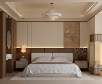 New Chinese Style Bedroom-ID:166683916