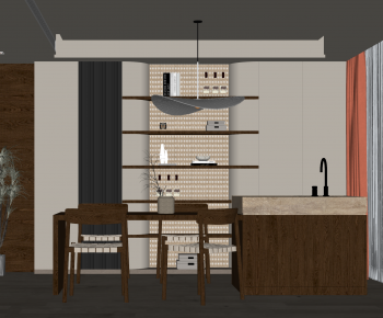 Wabi-sabi Style Dining Room-ID:419049986