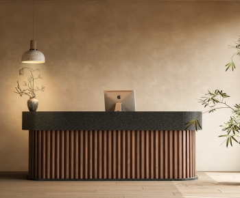 Wabi-sabi Style Reception Desk-ID:309743884