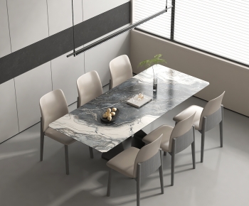 Modern Dining Table And Chairs-ID:648997074