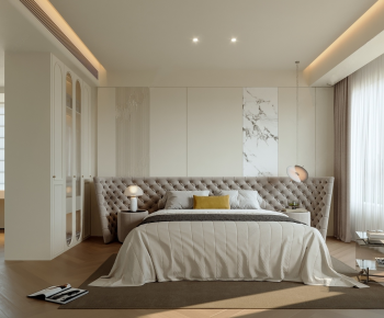 Simple European Style Bedroom-ID:759785895