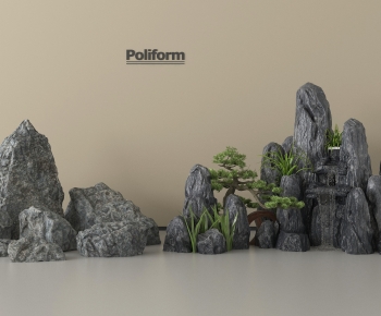 New Chinese Style Rockery Waterscape-ID:630918038