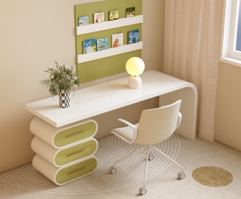 Modern Computer Desk And Chair-ID:111027966