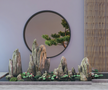 New Chinese Style Plant Landscaping-ID:556543113