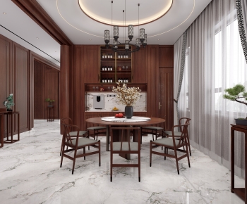 New Chinese Style Dining Room-ID:427778964