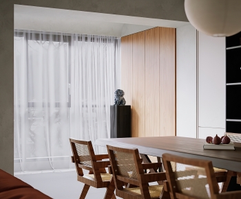 Wabi-sabi Style Dining Room-ID:224596984