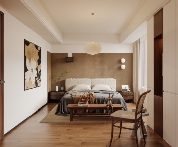 Wabi-sabi Style Bedroom-ID:471957926