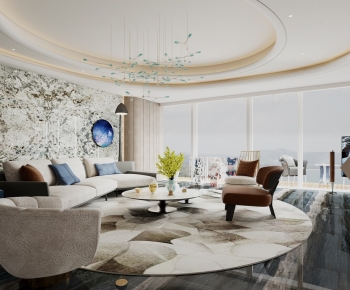 Modern A Living Room-ID:604064949