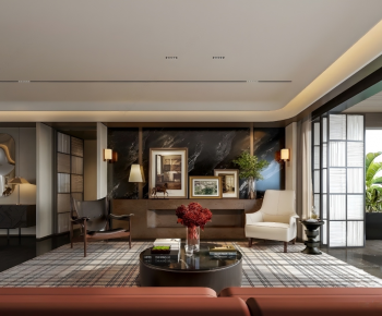 Modern A Living Room-ID:858581073