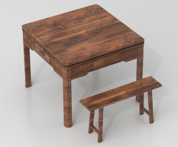 Chinese Style Dining Table And Chairs-ID:630552053