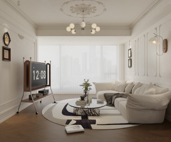 French Style A Living Room-ID:916858912