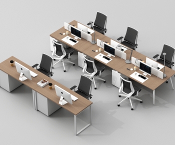 Modern Office Desk And Chair-ID:723201997