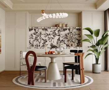 French Style Computer Desk And Chair-ID:582093003