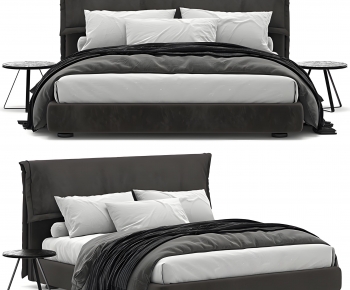 Modern Double Bed-ID:892049076