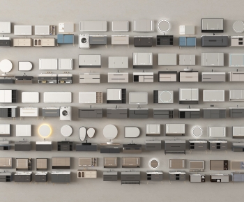 Modern Bathroom Cabinet-ID:653429992