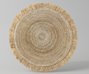Wabi-sabi Style Circular Carpet-ID:315103053