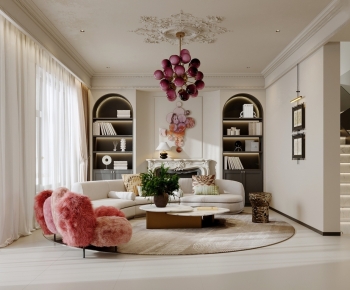 French Style A Living Room-ID:167471896