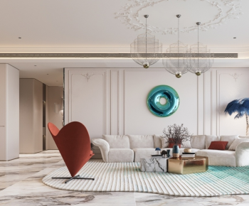 French Style A Living Room-ID:642110119