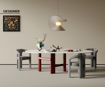 Modern Dining Table And Chairs-ID:613679937