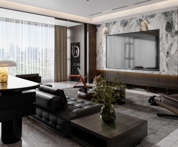 Modern A Living Room-ID:264853001