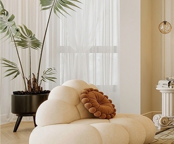 Modern Single Sofa-ID:359062916