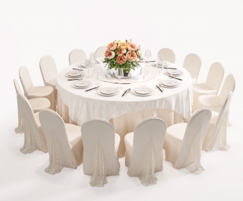Modern Dining Table And Chairs-ID:939486989