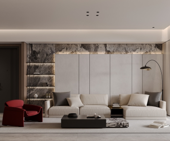 Modern A Living Room-ID:646774057