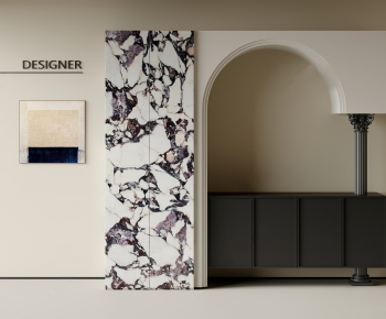 French Style Entrance Cabinet-ID:704777961