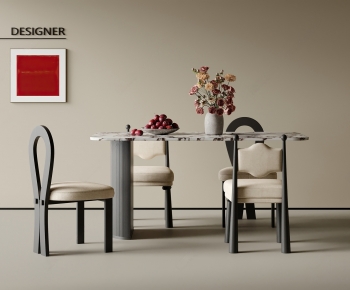 French Style Dining Table And Chairs-ID:557526116