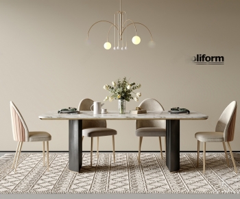 Modern Dining Table And Chairs-ID:166366103