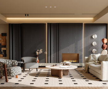 Modern A Living Room-ID:435610062