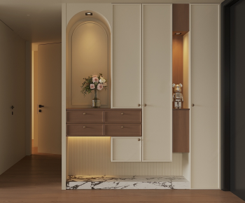 French Style Entrance Cabinet-ID:480204115