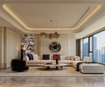 Modern A Living Room-ID:880878934