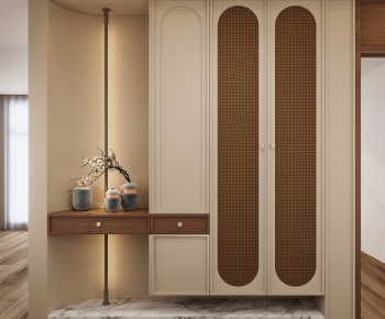 New Chinese Style Entrance Cabinet-ID:261527069