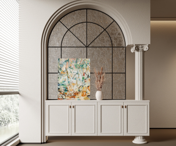 French Style Entrance Cabinet-ID:637075906