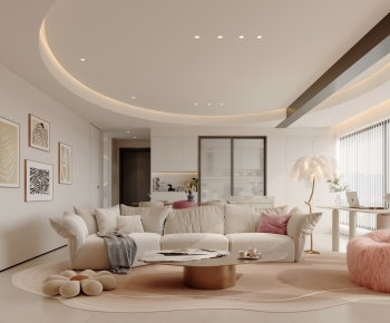 Modern A Living Room-ID:968609097