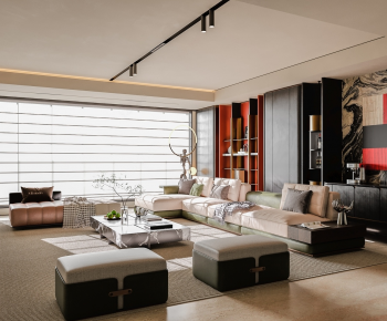 Modern A Living Room-ID:647481922