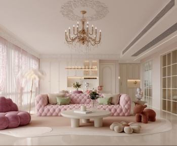 French Style A Living Room-ID:794389962