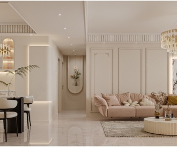 French Style A Living Room-ID:619939096