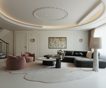 French Style A Living Room-ID:898206952