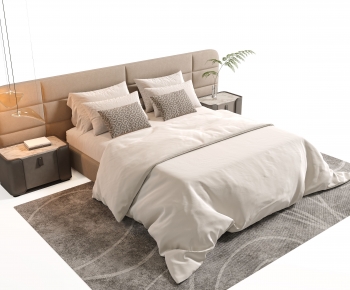 Modern Double Bed-ID:898109914