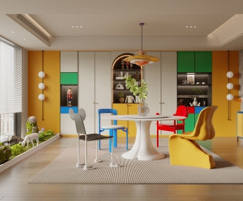 Modern Dining Room-ID:660917042