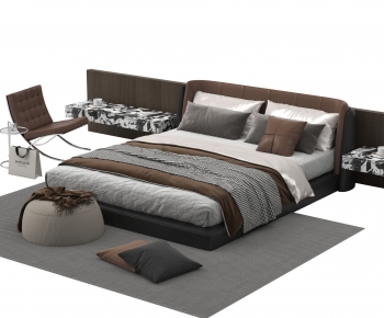 Modern Double Bed-ID:388334996