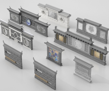 Chinese Style Landscape Wall-ID:585342887