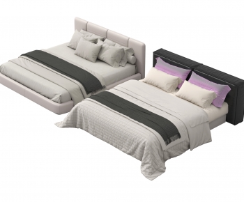 Modern Double Bed-ID:195478924