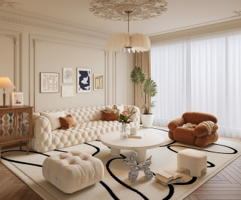 French Style A Living Room-ID:498275048