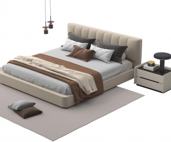 Modern Double Bed-ID:419806004